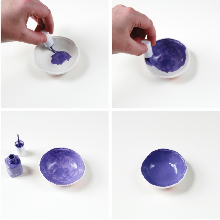 Diy Marbled Clay Bowls