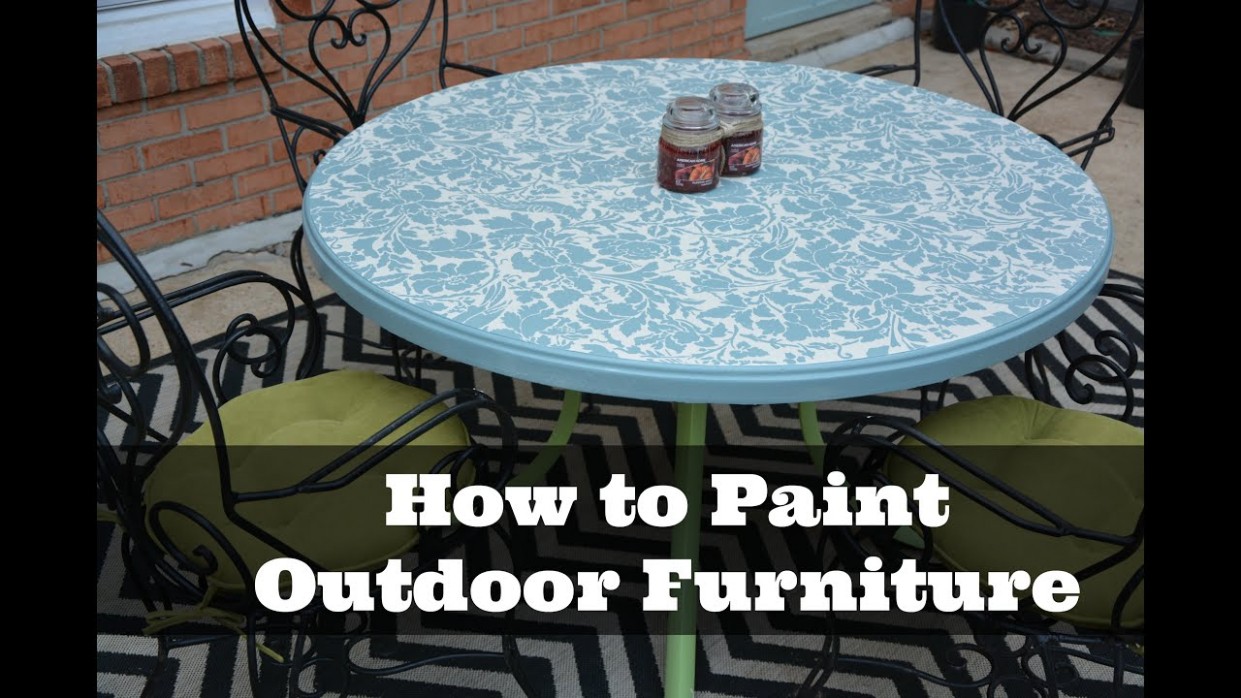 How To Paint Outdoor Furniture: Diy Tutorial Thrift Diving Can You Use Chalk Paint On Metal Outdoor Furniture