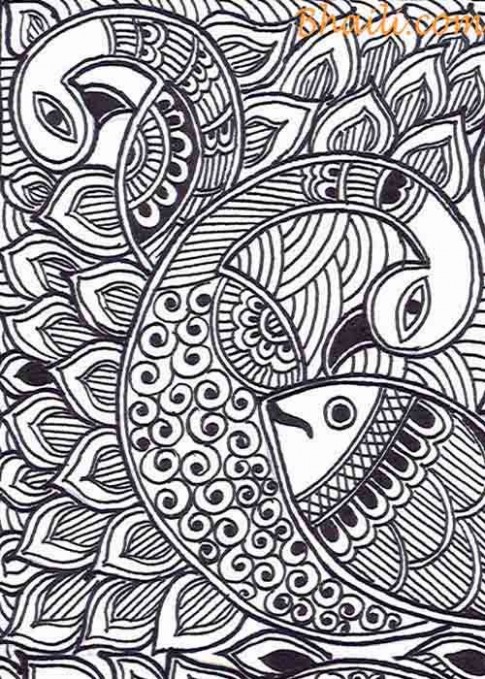 Madhubani Art: A Guide To Create Black And White Madhubani ..