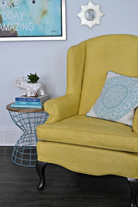 Painting Fabric With Chalk Paint Wingback Wonder ..